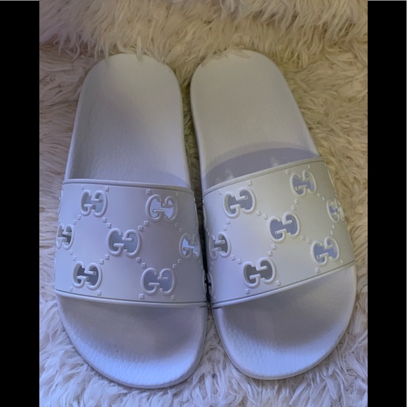 pursuit gg logo slide sandal